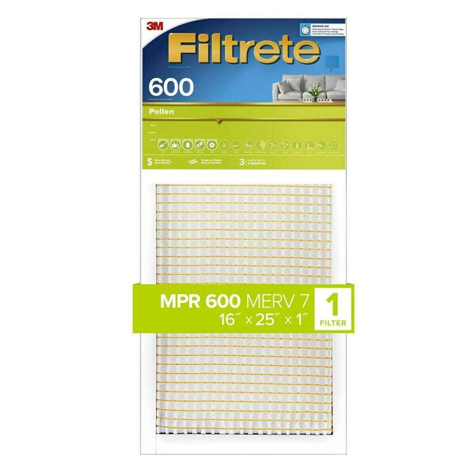 3M Filtrete 16x25x1 Dust and Pollen Air Filter - Filtered Waters