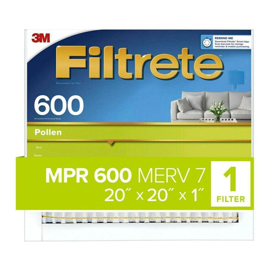 3M Filtrete 20x20x1 Dust Reduction Air Filter - Filtered Waters